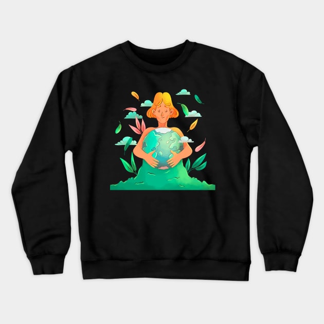 Mother Earth Protection Crewneck Sweatshirt by Mako Design 